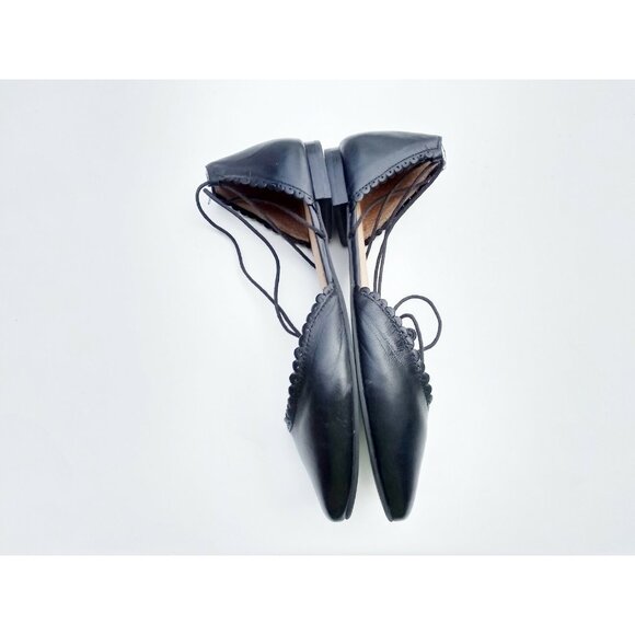 Jack Rogers Women's Black Jolie Lace Up Flats, Size 8.5M - Picture 3 of 8